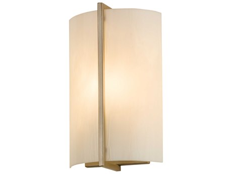 Meyda 1-Light Gold Glass Wall Sconce
