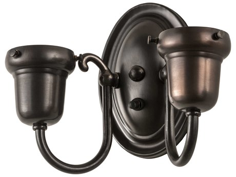 Meyda 2-Light Brown Wall Sconce