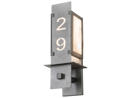 Meyda 2-Light Pewter Glass Wall Sconce