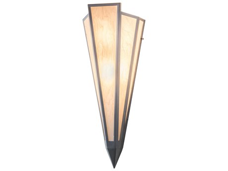 Meyda Brum 2-Light Silver Glass Wall Sconce