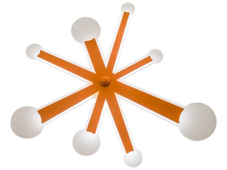 Meyda Led Orange Glass Wall Sconce