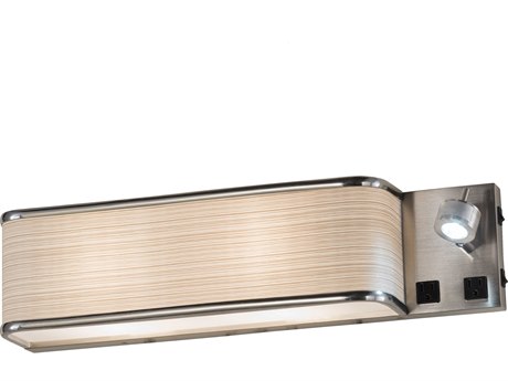 Meyda 2 1 Nickel Wall Sconce