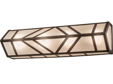 Meyda Santa Fe 4-Light Brown Glass Vanity Light