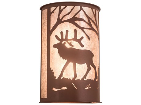 Meyda 2-Light Copper Wall Sconce