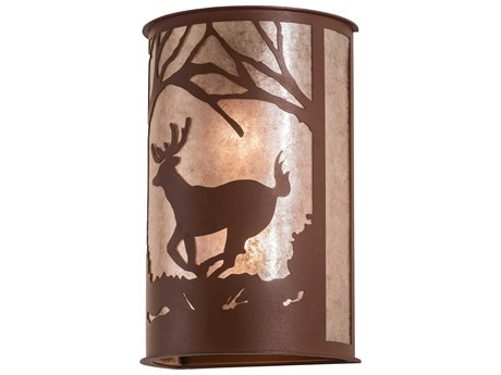 Meyda 2-Light Copper Wall Sconce