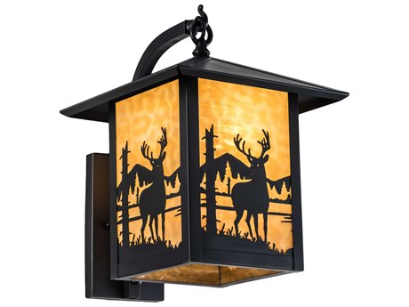 Meyda 1-Light Black Wall Sconce