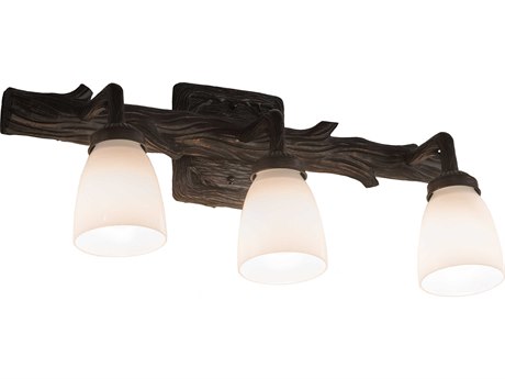 Meyda 3-Light Brown Vanity Light
