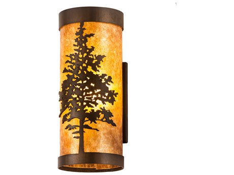 Meyda Tamarack 1-Light Copper Wall Sconce