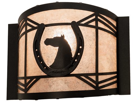 Meyda 1-Light Black Wall Sconce