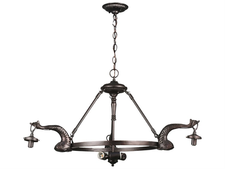 Meyda Victorian 3-Light Bronze Chandelier