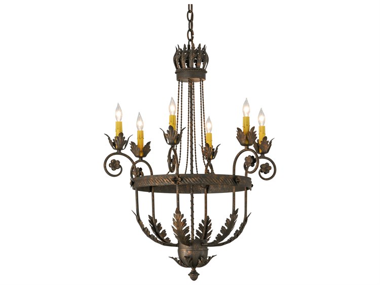 Meyda Antonia 4-Light Brown Candelabra Chandelier
