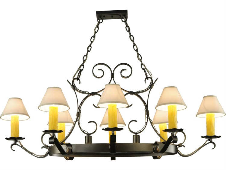 Meyda Victorian 8-Light Brass Empire Chandelier