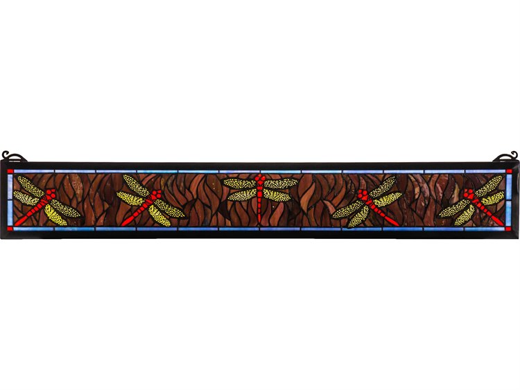 Meyda Dragonfly Stained Glass Window