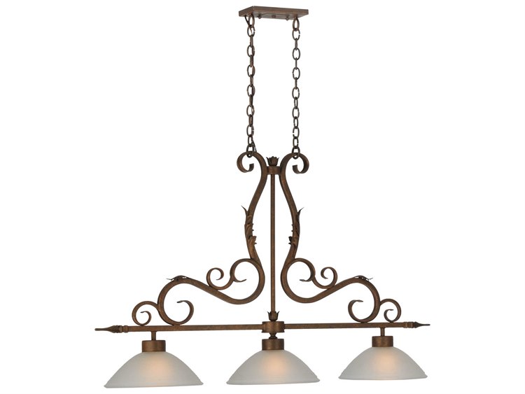Meyda Victorian 3-Light Bronze Bowl Island Pendant