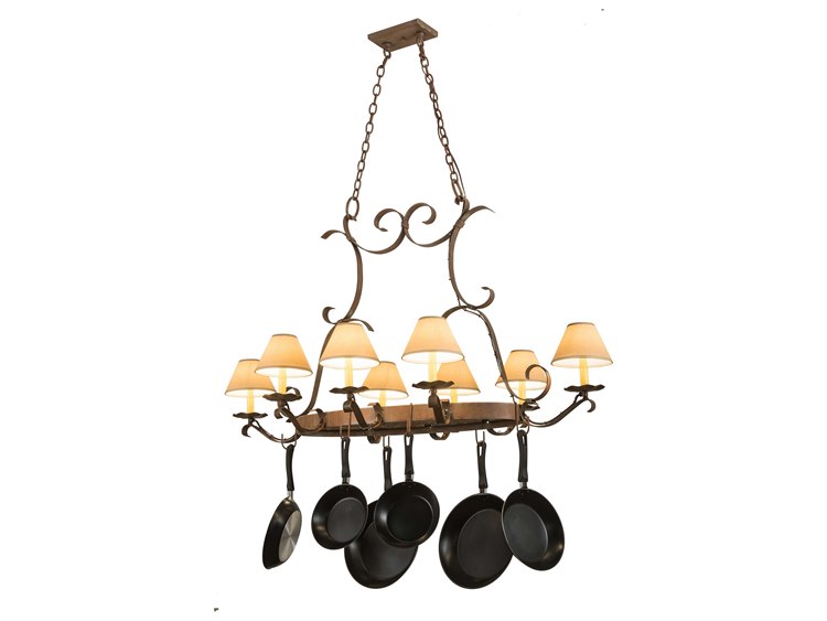 Meyda Victorian 8-Light Brown Empire Island Pendant