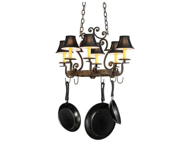 Meyda Victorian 6-Light Bronze Empire Island Pendant