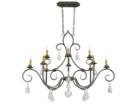 Meyda Celine 1-Light Gray Crystal Candelabra Chandelier