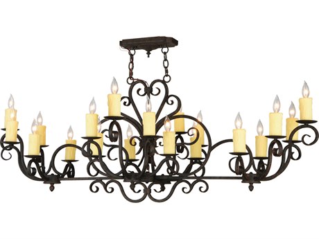 Meyda Kean 20-Light Bronze Candelabra Chandelier