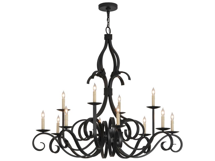 Meyda Victorian 12-Light Black Empire Chandelier