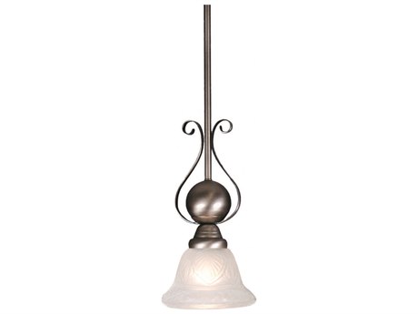 Meyda Victorian 6" 1-Light Pewter Bell Mini Pendant