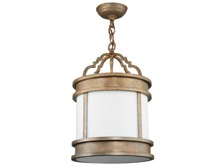 Meyda Wyant 1-Light Brown Cylinder Pendant