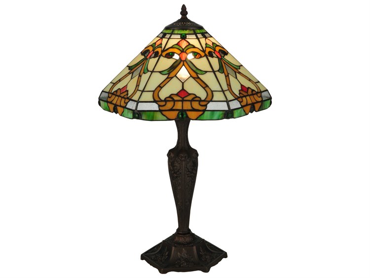 Meyda Middleton Bronze Tiffany Table Lamp