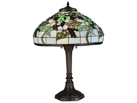 Meyda Veneto Bronze Tiffany Table Lamp