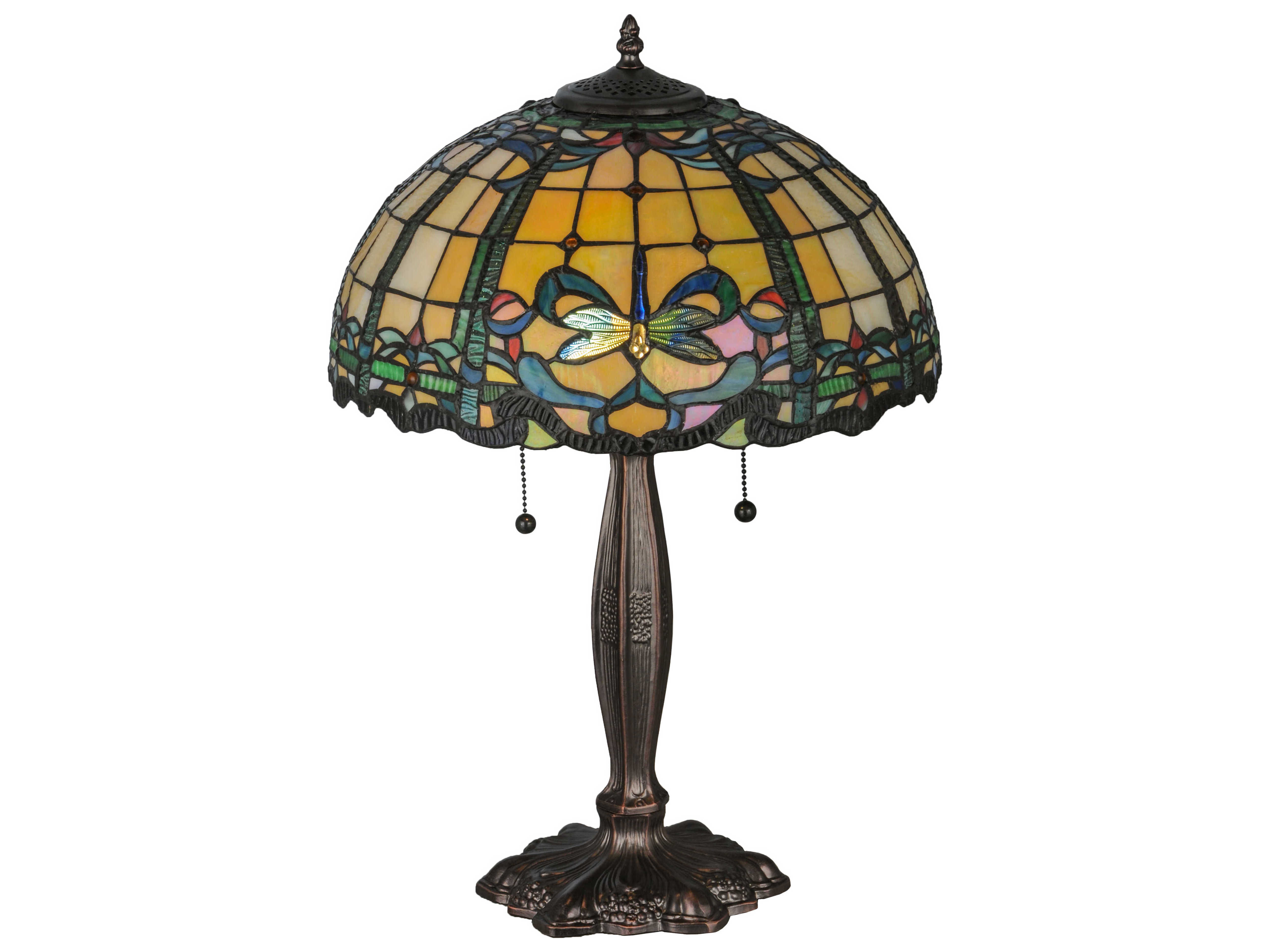 Meyda Tiffany Dragonfly Blue & Green Table Lamp | MY138585