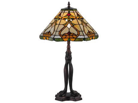 Meyda Middleton Bronze Tiffany Table Lamp