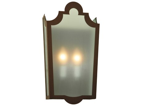 Meyda French Market Frosted 2 - Light Outdoor Wall Light