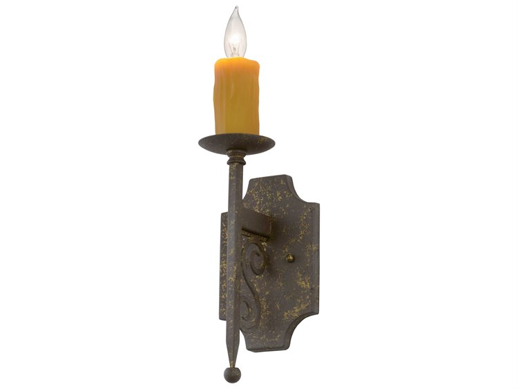 Meyda Toscano 1-Light Bronze Wall Sconce