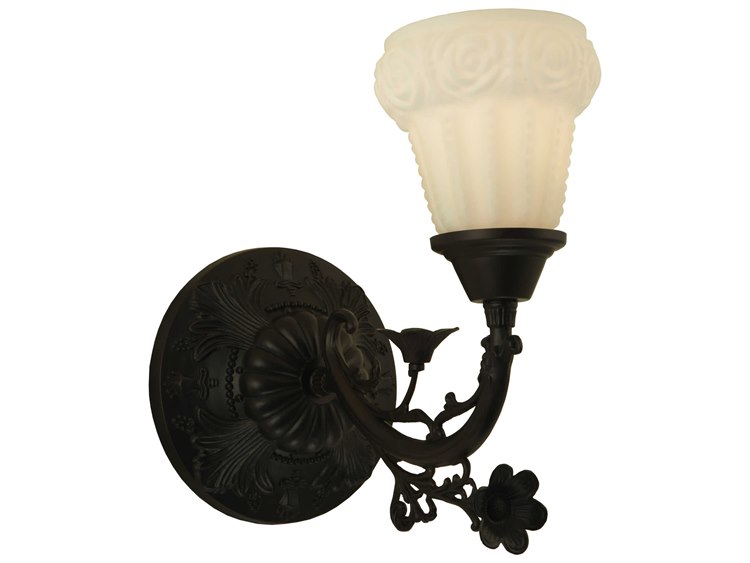 Meyda Victorian 1-Light Brown Glass Wall Sconce