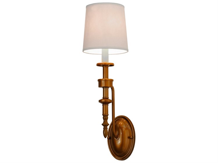 Meyda Victorian 1-Light Brass Wall Sconce