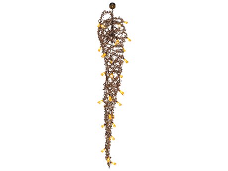 Meyda Vinca Vine Dark Burnished Copper Pendant