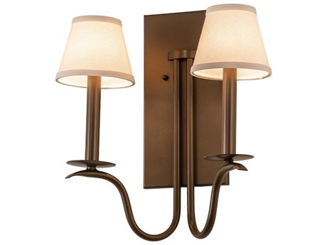 Meyda Octavia 2-Light Brown Wall Sconce