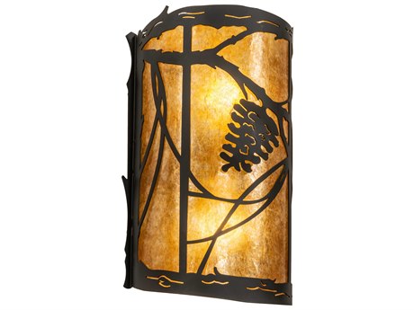Meyda Whispering Pines 2-Light Oil Rubbed Bronze Wall Sconce