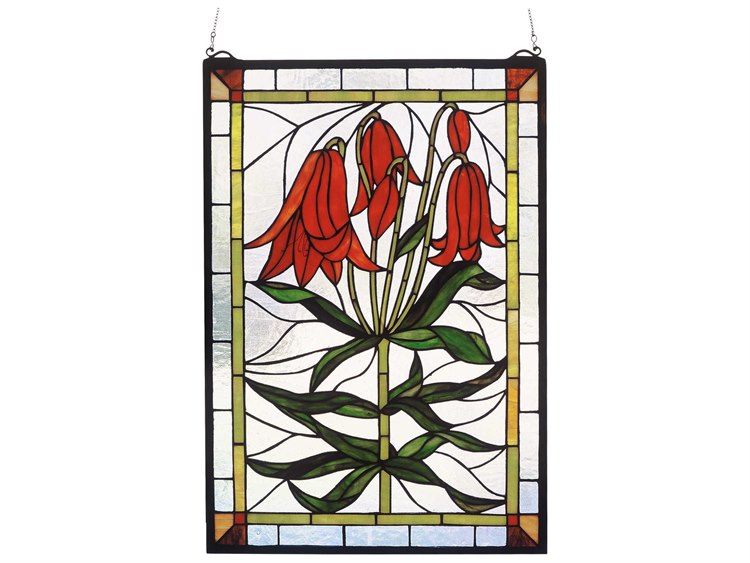 Meyda Trumpet Lily Stained Glass Window