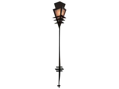 Meyda Zaira 1-Light Black Silver Mica Wall Sconce