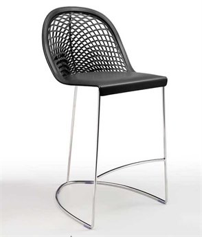 Midj Guapa Leather Bar Stool