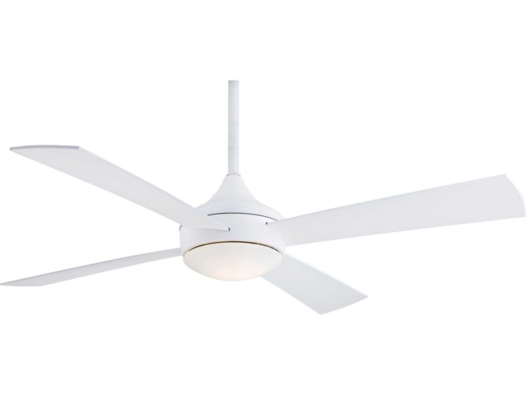 Minka Aire Aluma Wet Flat White 52 Wide Outdoor Ceiling Fan