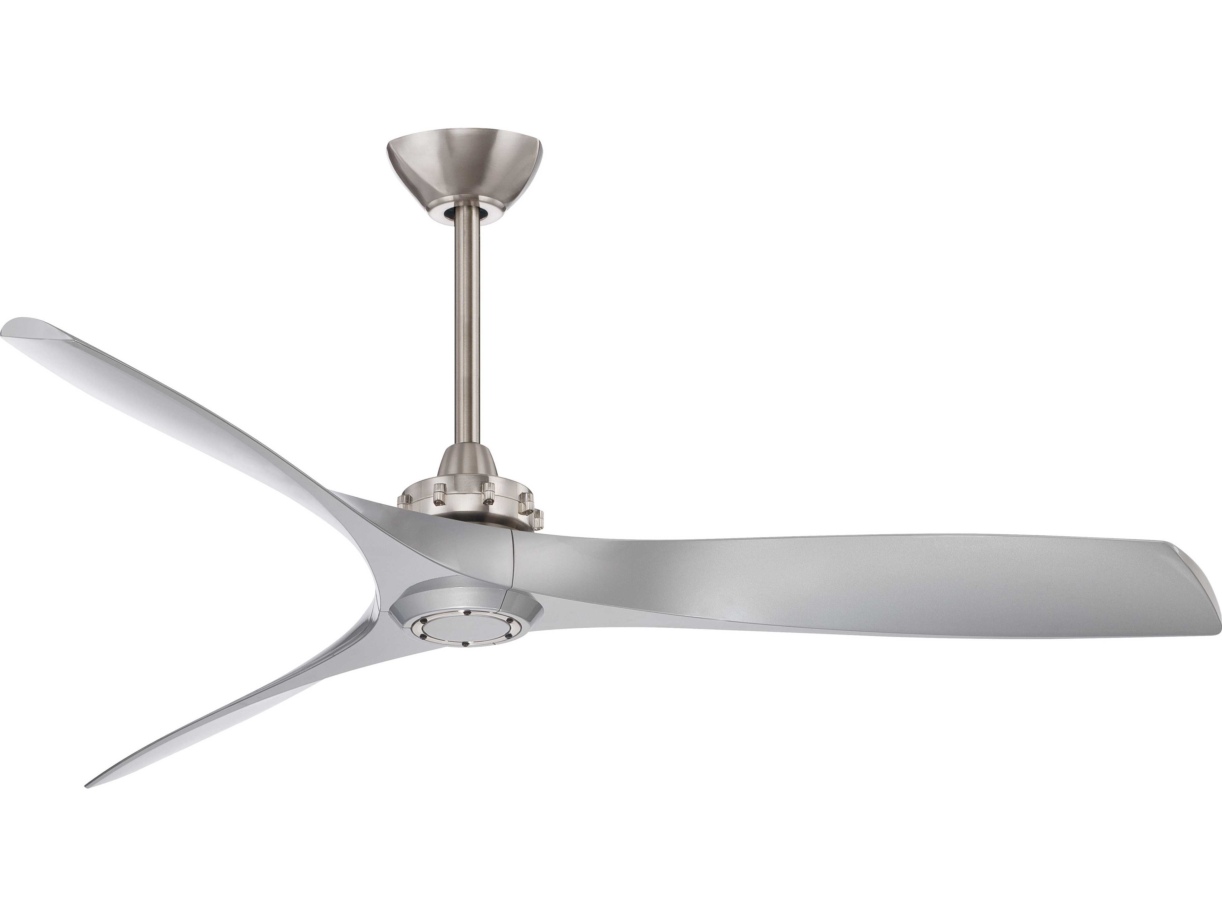 Minka-Aire Aviation Brushed Nickel 60'' Wide Indoor Ceiling Fan with ...