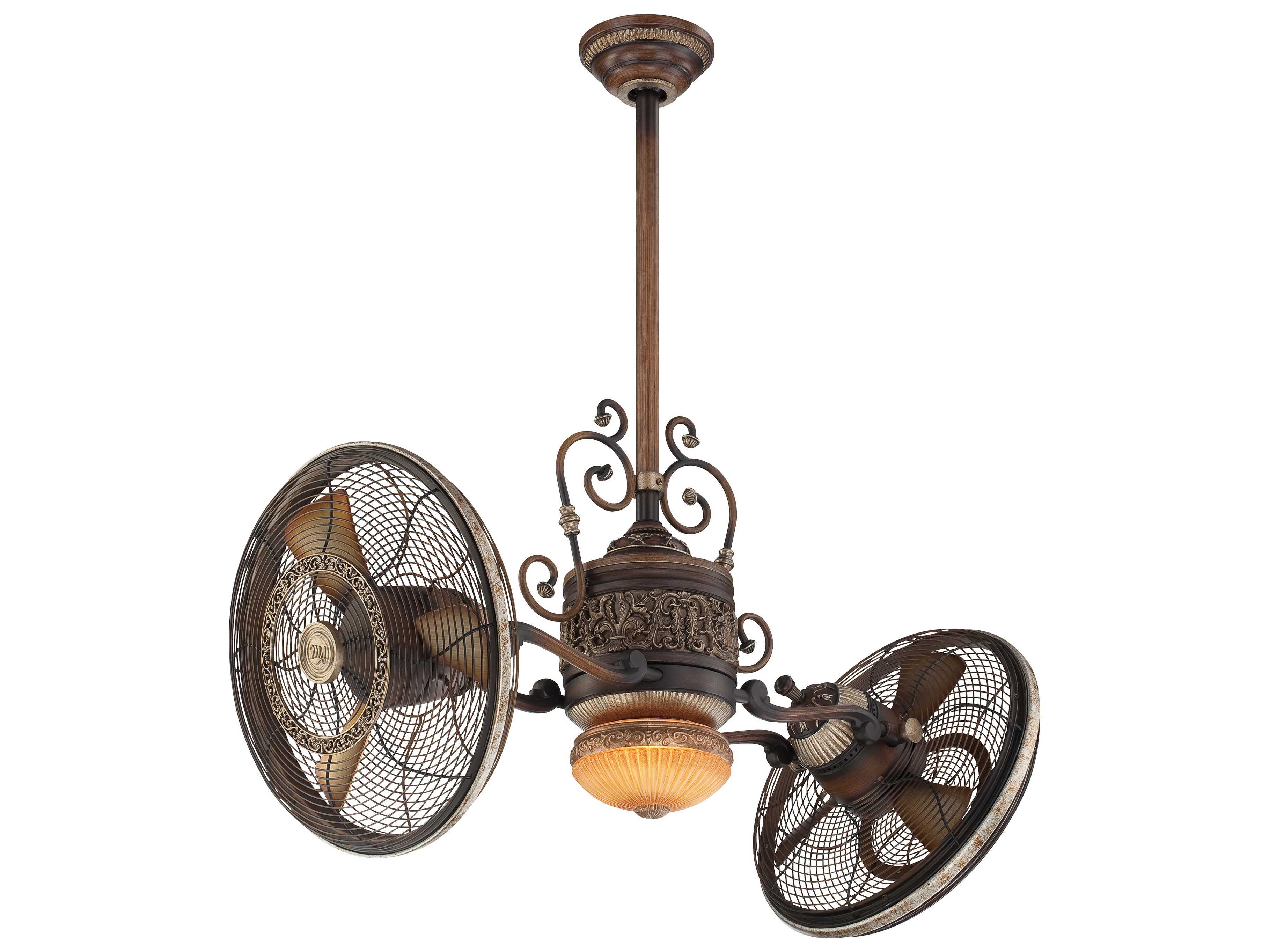 Minka Aire Traditional Gyro Belcaro Walnut 42 Wide Indoor Ceiling Fan