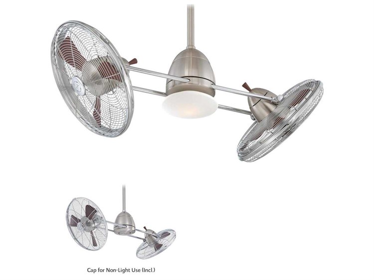 Minka Aire Gyro Brushed Nickel Chrome 42 Wide Indoor Ceiling Fan