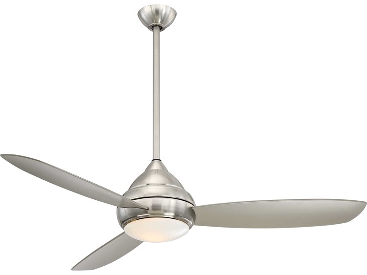 Minka Aire Brushed Nickel Wet 58 Wide Led Outdoor Ceiling Fan Minka Aire Brushed Nickel Wet 58 Wide