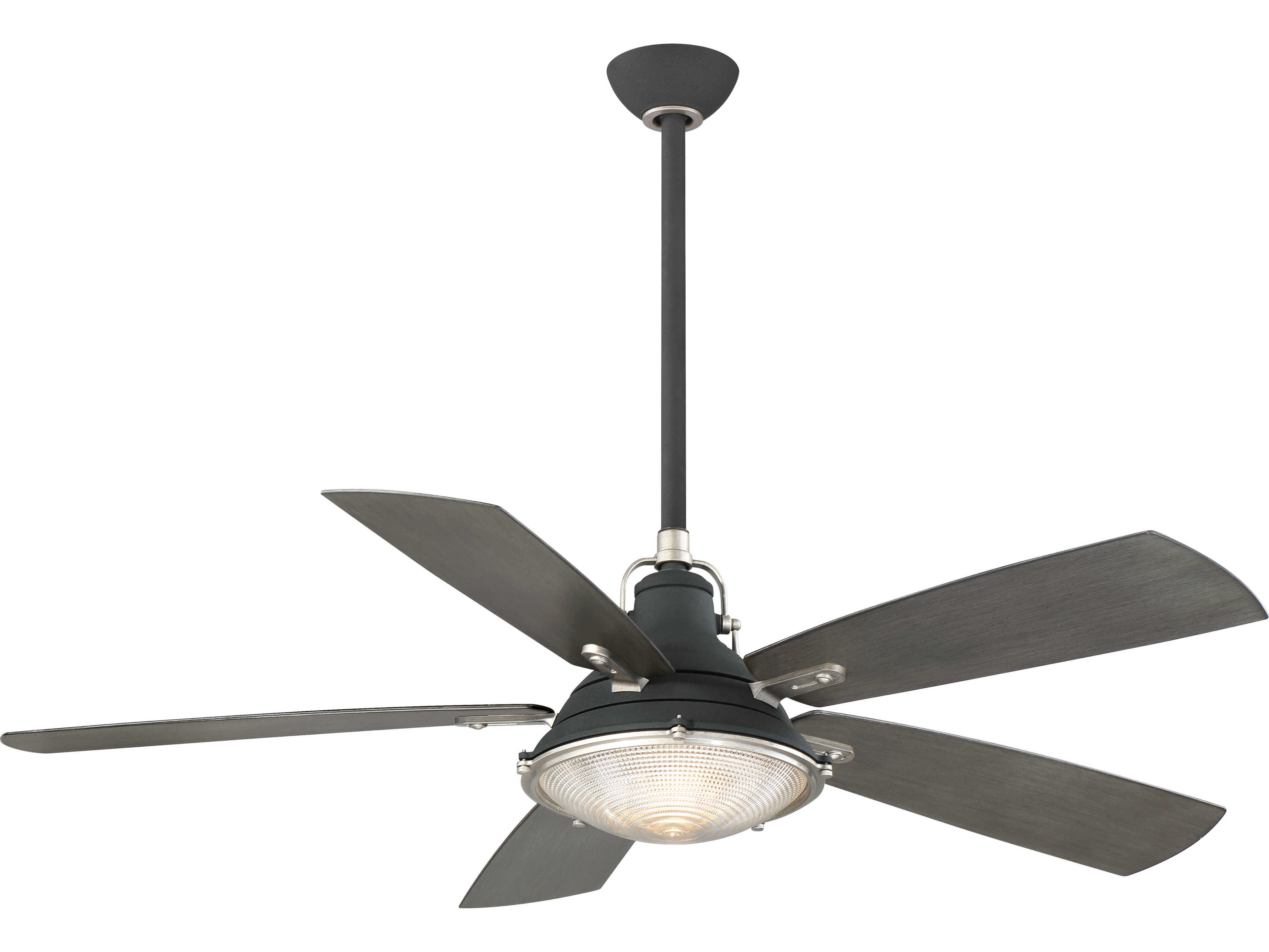 Minka Aire Sand Black 56 Wide Two Light Outdoor Ceiling Fan With