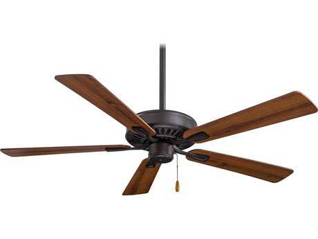 Minka-Aire Contractor Plus 52'' Ceiling Fan Reversible Medium Maple / Dark Walnut Blades