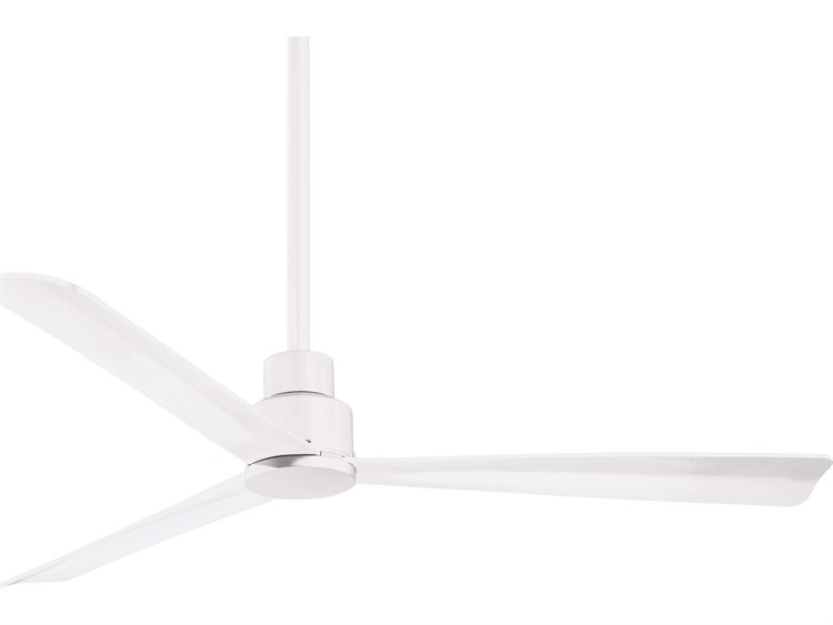 Minka Aire Simple Flat White 52 Wide Outdoor Ceiling Fan