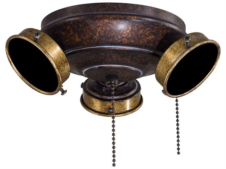 Minka-Aire Timeless Mottled Copper & Gold Highlights 3 - Light Fan Light Kit