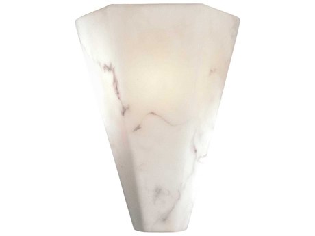 Minka Lavery Accent 1-Light Alabaster Dust White Glass Wall Sconce