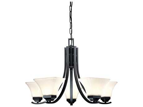 Minka Lavery Agilis 5-Light Black Glass LED Empire Chandelier